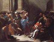 Bernardo Cavallino Christ Driving the Traders from the Temple oil on canvas